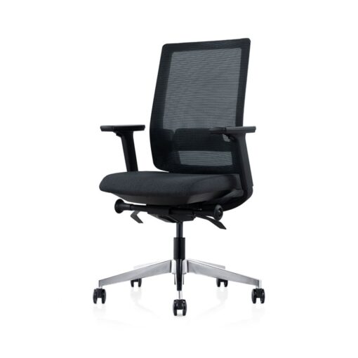 Vix Mesh Office Chair with black mesh backrest and charcoal seat.