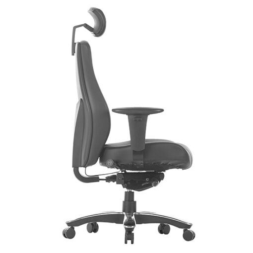 Raptor Heavy Duty Office Chair with Headrest - Side View - Arteil WA