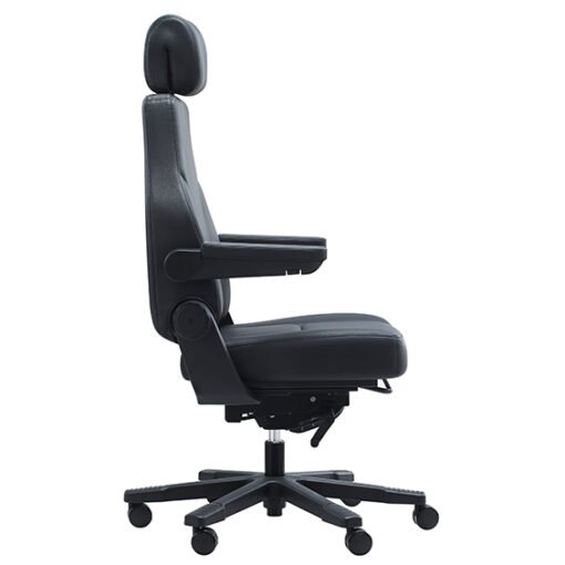 Stanza Executive Office Chair - Side View - Heavy Duty - Arteil WA