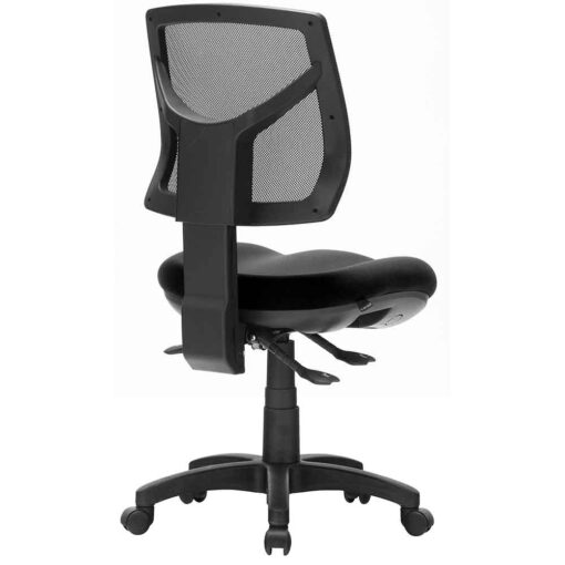 Rio Mesh Office Chair - no arms - back view - Arteil WA