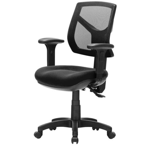 Rio Mesh Office Chair - with arms - side view - Arteil WA