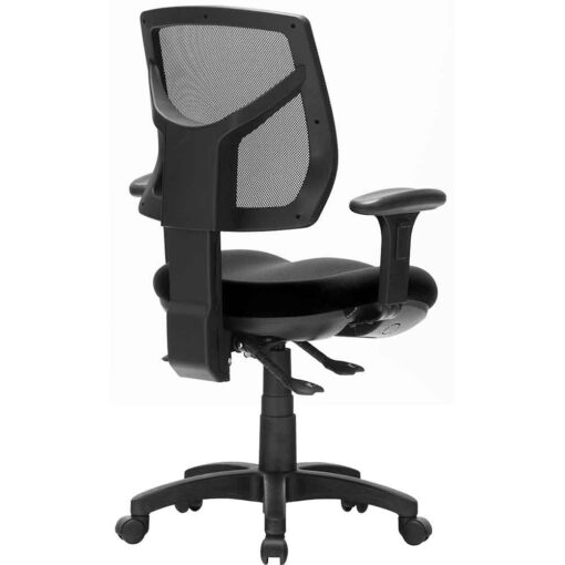 Rio Mesh Office Chair - with arms - back view - Arteil WA